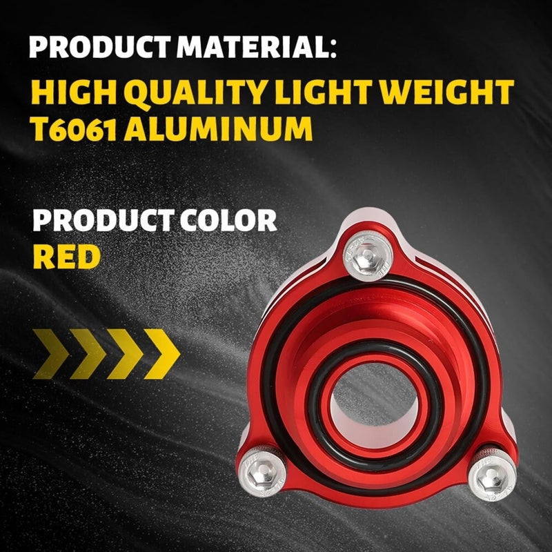 RselectMet Automotive Turbo Vacuum Adapter Compatilbe With 2.7 2019-2023 Turbo Chevy Silverado CT4 Sierra (Red) - Image 3